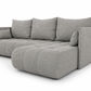 Corner Sofa Bed NESSA Light grey