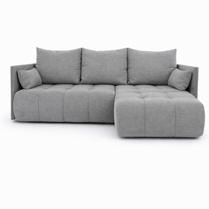 Corner Sofa Bed NESSA Light grey