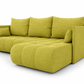 Corner Sofa Bed NESSA Lime green