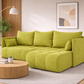 Corner Sofa Bed NESSA Lime green