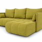 Corner Sofa Bed NESSA Olive Green