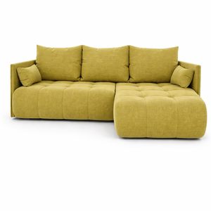 Corner Sofa Bed NESSA Olive Green