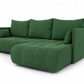 Corner Sofa Bed NESSA Racing Green