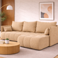 Corner Sofa Bed NESSA Warm Beige