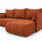 Corner Sofa Bed NESSA Burnt Orange