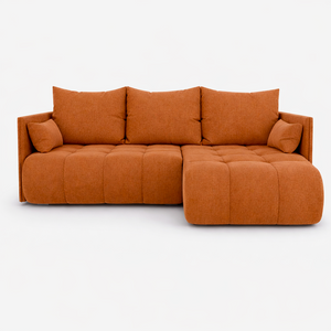 Corner Sofa Bed NESSA Terracotta