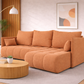 Corner Sofa Bed NESSA Terracotta