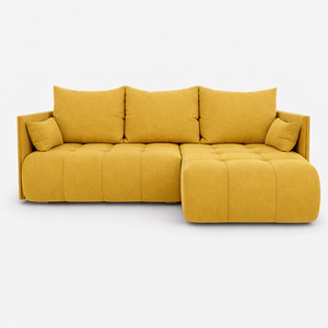 Corner Sofa Bed NESSA Golden Yellow