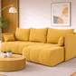 Corner Sofa Bed NESSA Golden Yellow