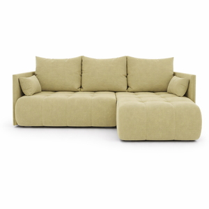 Corner Sofa Bed NESSA Light Olive