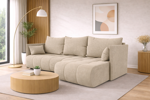 Corner Sofa Bed NESSA Greige