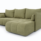 Corner Sofa Bed NESSA Olive Green