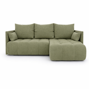 Corner Sofa Bed NESSA Olive Green