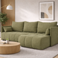 Corner Sofa Bed NESSA Olive Green