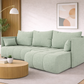 Corner Sofa Bed NESSA Mint Green