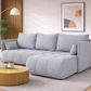 Corner Sofa Bed NESSA Light Dove Grey