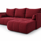 Corner Sofa Bed NESSA Ruby Red