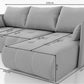 Corner Sofa Bed NESSA Dark Aubergine