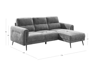 Oakmere Corner Sofa Beige Right Hand