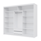 DOVER 250cm Sliding Door Wardrobe Lava / Black Glass