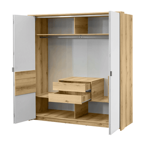 Wardrobe TRENTON 208 Grand Natural Oak / White