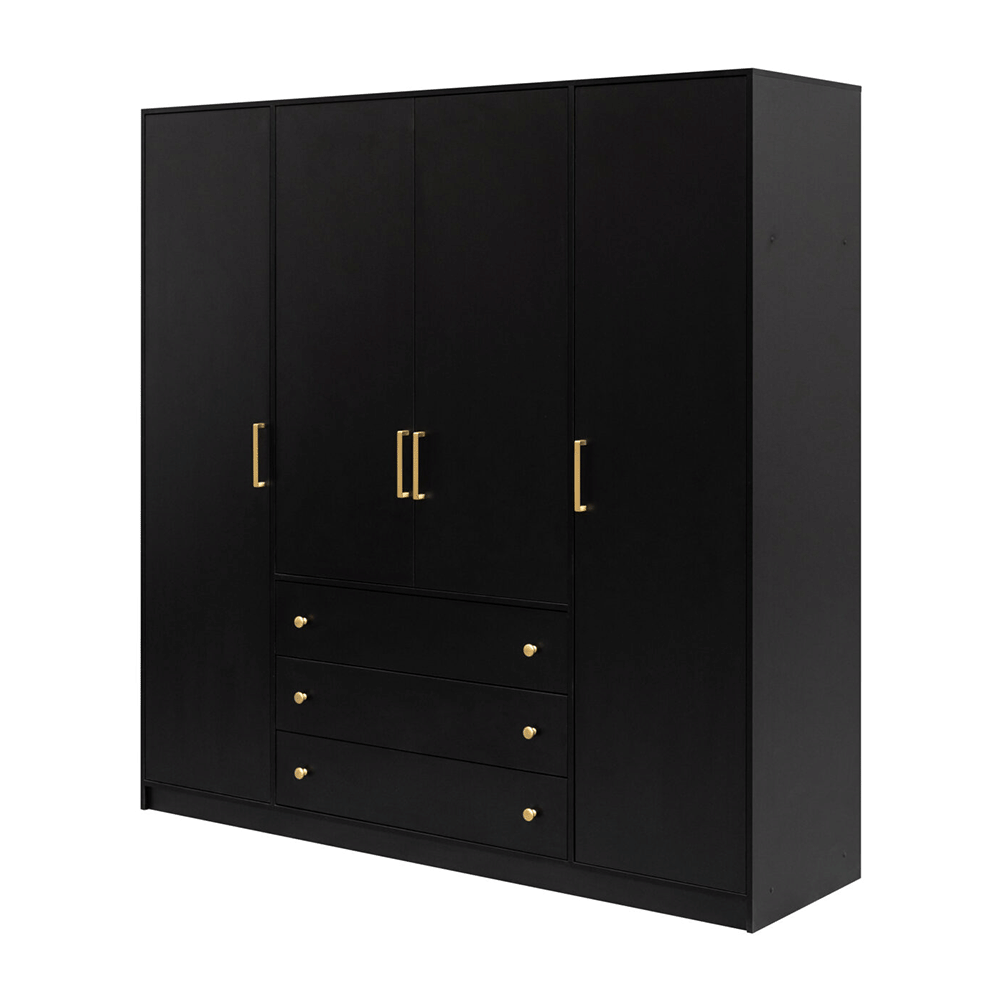 Wardrobe PRESTON D4 Black
