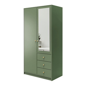 Wardrobe HUDSON II D2 Bottle Green + Mirror