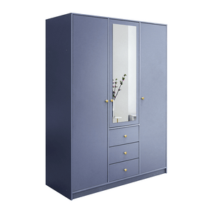 Wardrobe HUDSON II D3 Dull Blue + Mirror