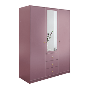Wardrobe HUDSON II D3 Plum + Mirror
