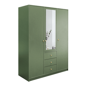 Wardrobe HUDSON II D3 Bottle Green + Mirror
