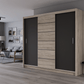 Oak Sonoma + Lava Mirrored Sliding Door Wardrobe 250cm – GRAYSON