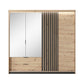 Wardrobe TALLY Oak Artisan / Grey