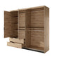 Wardrobe TALLY Oak Artisan / Grey