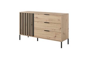 Sideboard D3S TALLY Oak Artisan / Grey