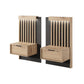 Set of Bedside Tables TALLY Oak Artisan / Grey