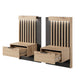 Set of Bedside Tables TALLY Oak Artisan / Grey