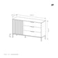 Sideboard D3S TALLY Oak Artisan / Grey