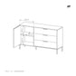 Sideboard D3S TALLY Oak Artisan / Grey