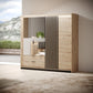 Wardrobe TALLY Oak Artisan / Grey