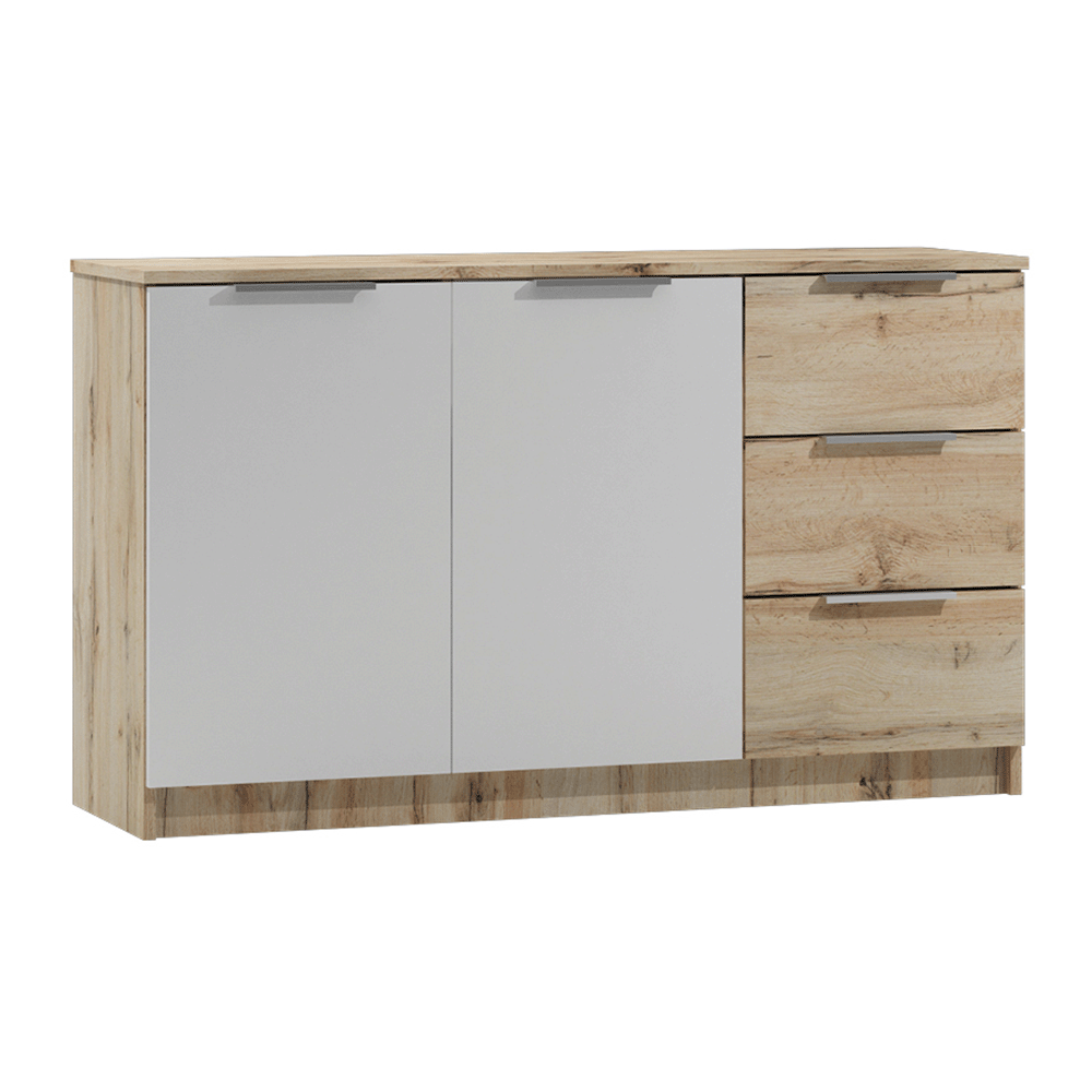 Sideboard BRISTOL Oak Wotan / White