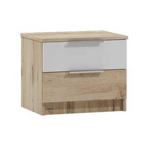 Bedside Table BRISTOL Oak Wotan / White