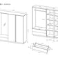 Wardrobe ARCO 220 White / White Gloss