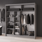 Graphite Mirrored Sliding Door Wardrobe 203cm – LEIGHTON