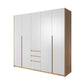Wardrobe XELO White Matt / Oak Golden