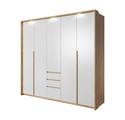 Wardrobe XELO White Matt / Oak Golden
