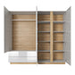 Wardrobe ARCO 220 White / White Gloss