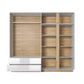 Wardrobe ARCO 220 White / White Gloss