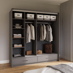 Sliding Door Wardrobe EPSOM 208 Graphite