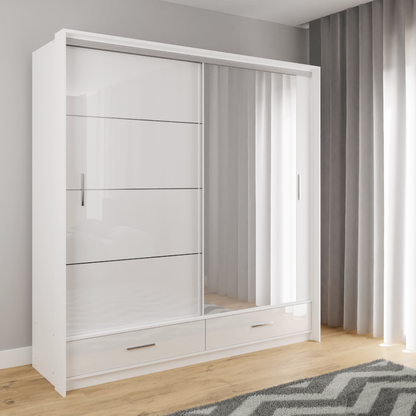 Sliding Door Wardrobe EPSOM 208 White