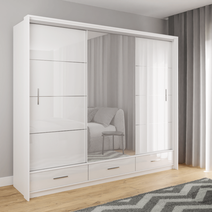 Sliding Wardrobe EPSOM 255 White